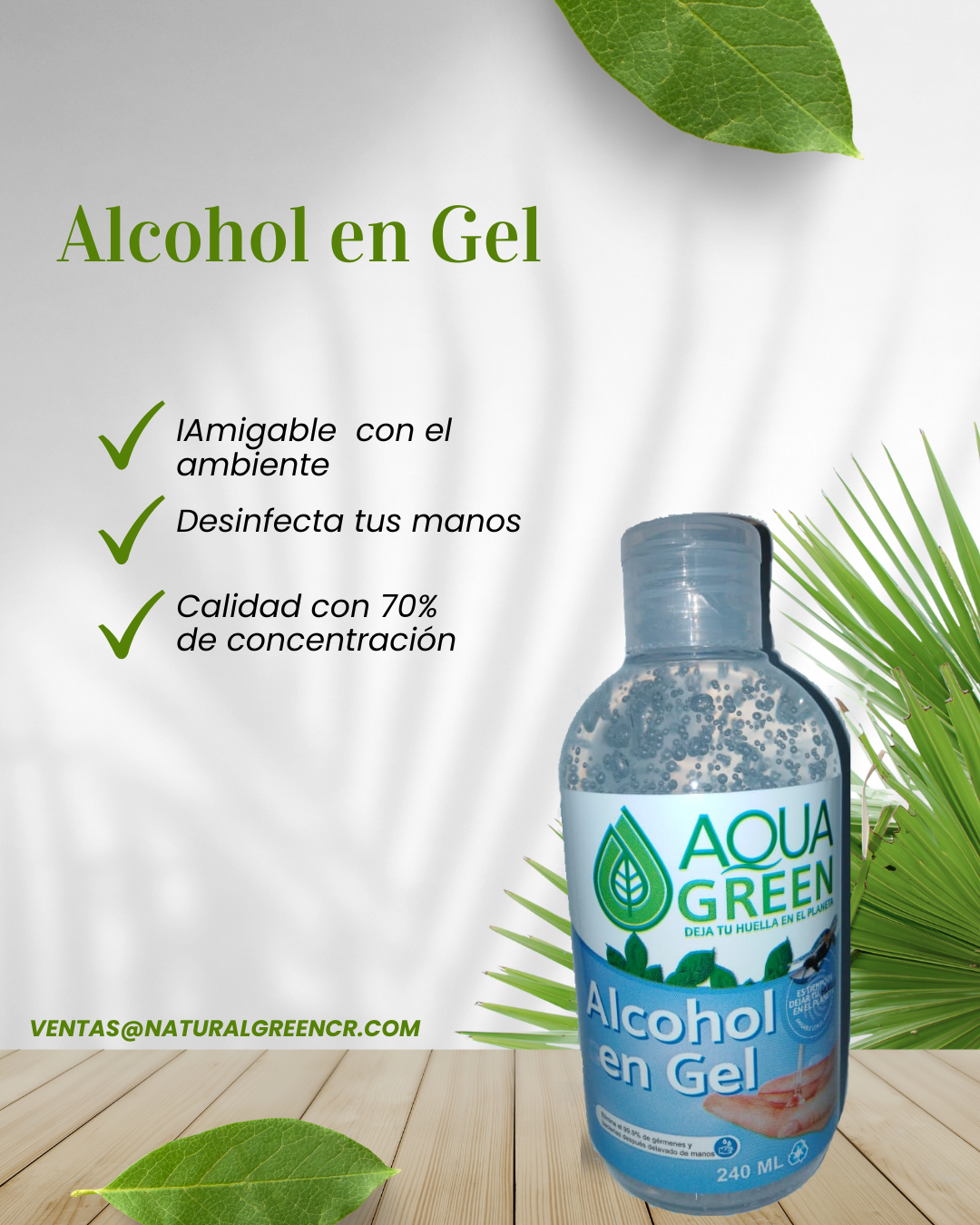 Post de Instagram sobre cuidado facial natural verde y blanco (1)